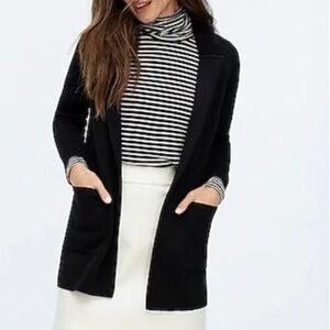 J. Crew open front Women's Black Cardigan Sweater blazer
